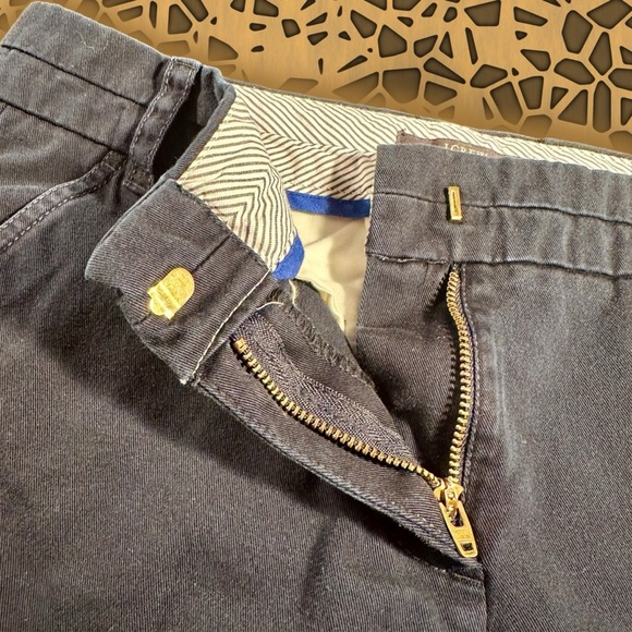 J. Crew Navy Blue 100% Cotton Chino Shorts Size 4 - Picture 8 of 12
